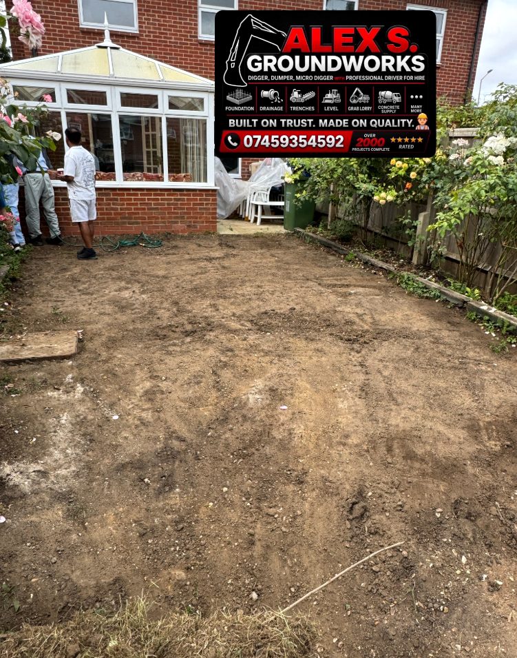 Shed base ready